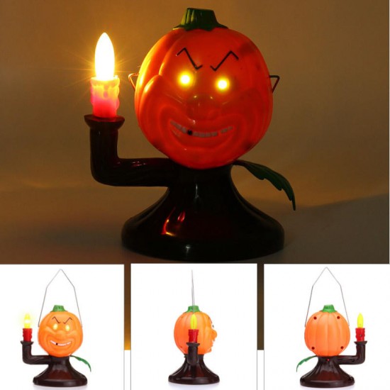 Halloween Party Home Decoration Supplies Portable Luminous Ghost Lamp Toys For Kids Children Gift