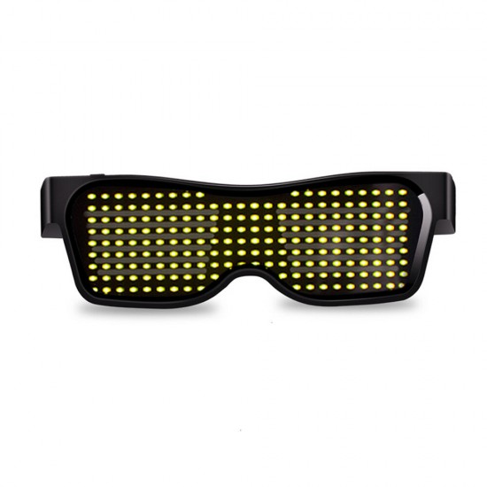 LED Glasses Bluetooth Control Christmas Bar Party Decoration Toys USB Charging