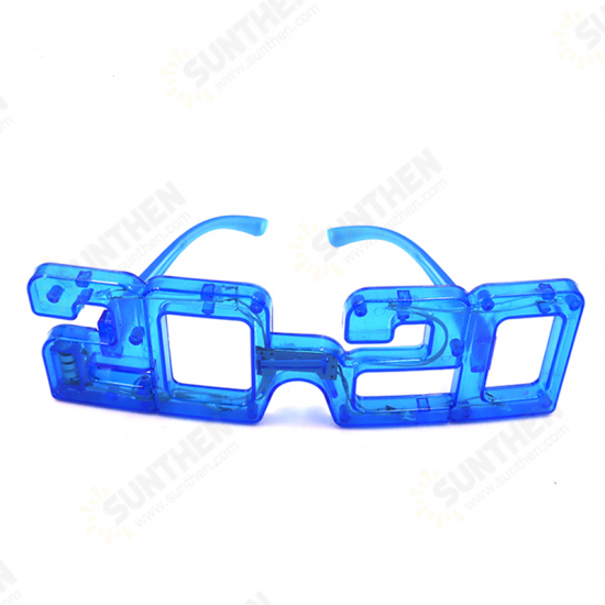 Led Glasses Flashing Light Glasses New Year 2020 Shape Light Up Christmas Holiday Party Decorations Props