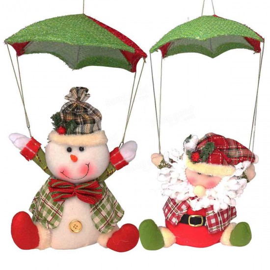 Santa Claus Snowman In Parachute Christmas Xmas Tree Hanging Home Decor Ornament