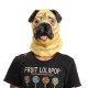 Shar Pei Head Mask Creepy Animal Halloween Costume Theater Prop Latex Party Toy