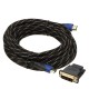 Braided HD Cable V1.4 1080P HD 3D for PS3 Xbox HDTV with DVI Connector