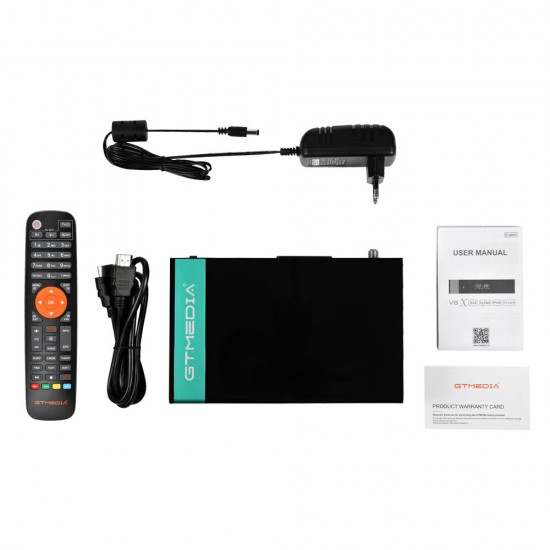 V8X DVB-S/S2/S2X 1080P HD Satellite TV Signal Receiver Set-top Box H.265 Built-in 2.4G WIFI Support CA Card Support IPTV Online Movie