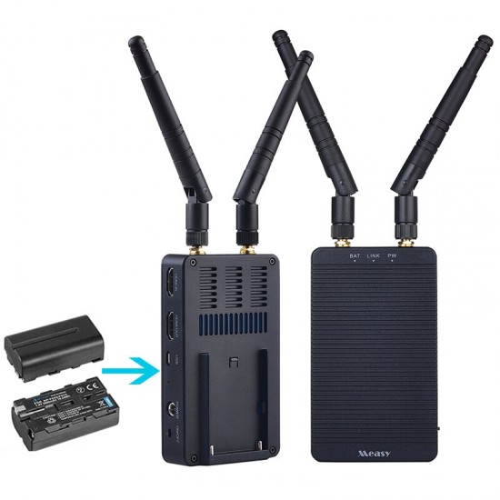 Tour T1 4K HD 200M Wireless HDMI Video Transmission System 5G Image Transmitter and Receiver Kit for Vlog Live Streaming Multi-Camera Production