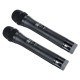 Professional UHF Double Wireless Handheld Karaoke Microphone with 3.5mm Receiver