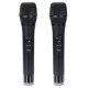 Professional UHF Double Wireless Handheld Karaoke Microphone with 3.5mm Receiver