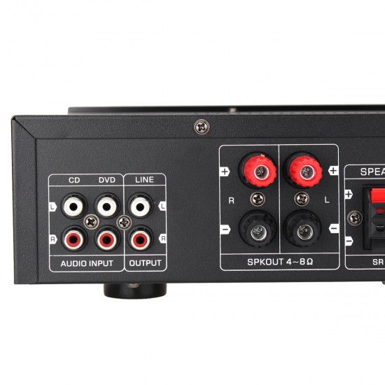 TAV-6188E 2000W bluetooth5.0 Audio Amplifier Stereo Home Theater AMP Car Home 2CH AUX USB FM SD
