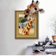 3D Giraffe Living Room Bedroom Animals Floor Home Background Wall Decor Creative Stickers