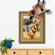 3D Giraffe Living Room Bedroom Animals Floor Home Background Wall Decor Creative Stickers