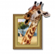 3D Giraffe Living Room Bedroom Animals Floor Home Background Wall Decor Creative Stickers