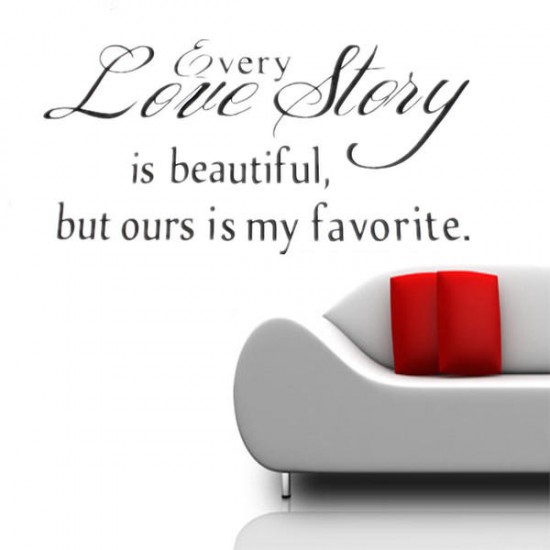 English Proverbs Wall Stickers Love Story Wall Stickers