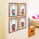 Flowers 3d Frame Creative Wall Stickers Background European Three - Dimensional Wall Stickers