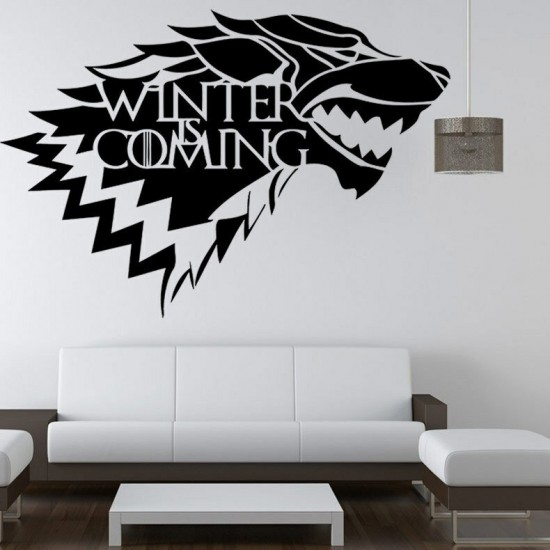 Game of Thrones House Stark Wolf Vinyl Sticker Decal HBO Winter Is Coming