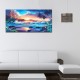 Home Decor Canvas Print Paintings Wall Art Modern Sunset Scenery Beach Tree Gift