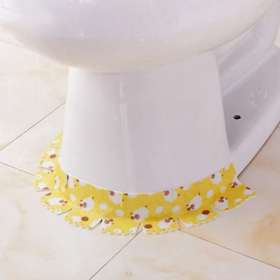 TS-74 Creative Cartoon Toilet Base Sticker Waterproof Anti-fouling Animals Colorful Stickers