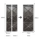 Iron Gate Sticker PVC Self Adhesive Waterproof Refrigerator Door Room Cover Wallpaper Decal