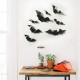 Luminous Three-dimensional Plastic Bat Halloween Wall Sticker Bar Haunted House Decoration