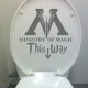 Ministry Of Magic Bathroom Wall sticker Home Decor Toilet Decal DIY Rest Room Wall Decals