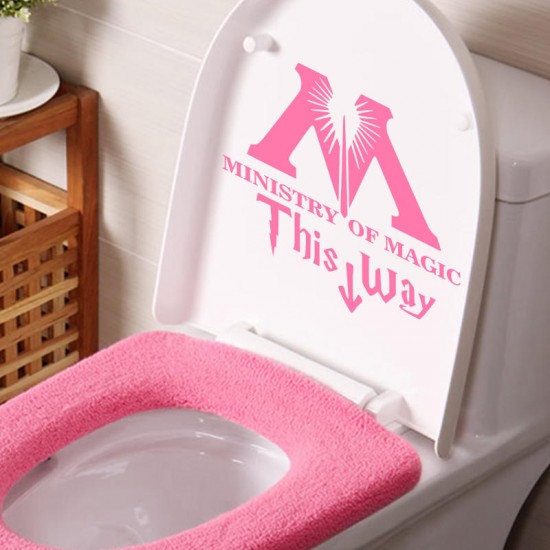 Ministry Of Magic Bathroom Wall sticker Home Decor Toilet Decal DIY Rest Room Wall Decals