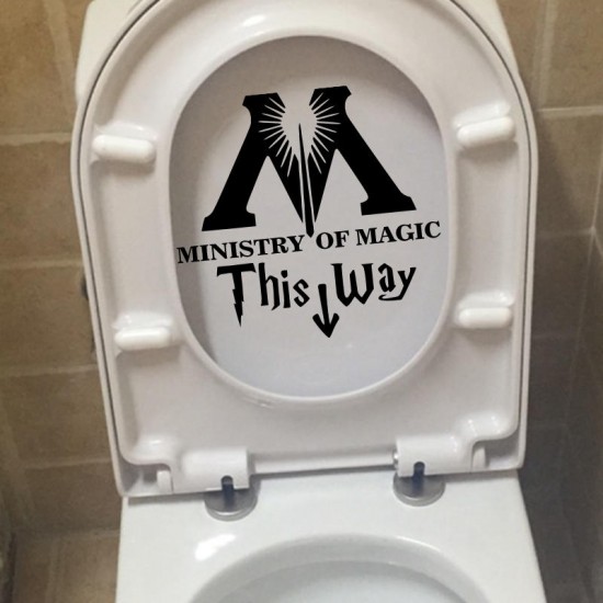 Ministry Of Magic Bathroom Wall sticker Home Decor Toilet Decal DIY Rest Room Wall Decals