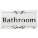 Removable PVC Bathroom Toilet Wall Sticker Door Decals DIY Home Decor