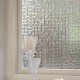S151 45cmX200cm Modern Stripe Pattern Glass Stickers Bathroom Balcony Sliding Door Frosted Gla