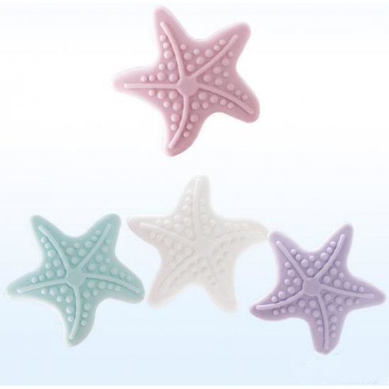 Starfish Silicone Door Knob Mute Luminous Elastic Stickers Crash Buffer Wall Protector Stickers