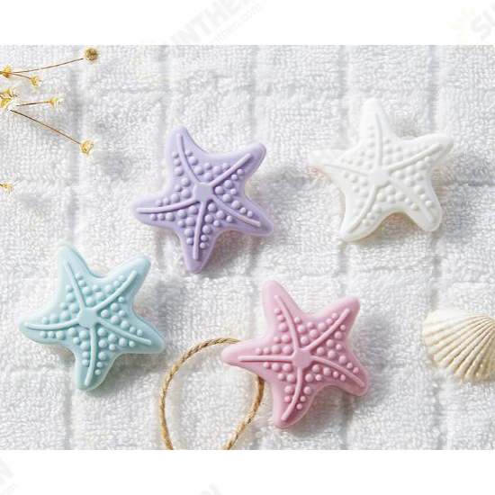 Starfish Silicone Door Knob Mute Luminous Elastic Stickers Crash Buffer Wall Protector Stickers