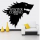 T-5 Game Of Thrones Stark Family Emblem Ice Wolf Wall Stickers Engraved Wall Stickers