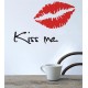 Third Generation Wall Decal Waterproof Removable Kiss Me Wall Stickers Home Wall Window Decor