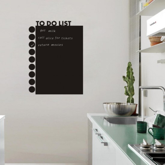 To do list ChalkBoard Sticker Blackboard Decor Stickers Removable Vinyl Draw Decor Mural Decals