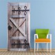 Vintage 3D Art Door Wall Fridge Sticker Decal Self Adhesive Scenery Mural Home Office Decor