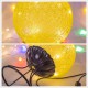 LED Linen Rattan Ball Desk Lamp USB Creative Romantic Night Light with Switch Button