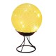 LED Linen Rattan Ball Desk Lamp USB Creative Romantic Night Light with Switch Button