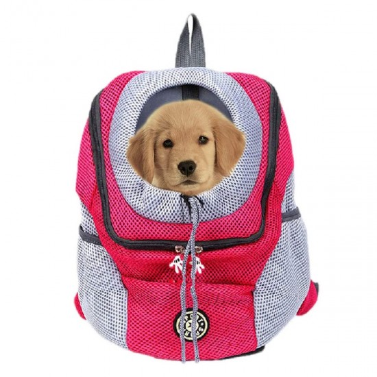 Pet Dog Shoulder Bag Small Dog Travel Mesh Backpack Breathable Portable Outbound Travel Pet Bag