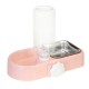 Pet Food Bowl Double Use Automatic Water Feeder Dog Cat Dispenser Bottle Drinking Fountain