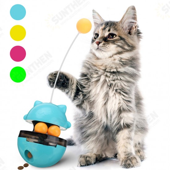 Pet Interactive Puzzle Training Cat Toy Pet Toys Tumbler Leakage Food Ball Pet Training Exercise Fun Bowl