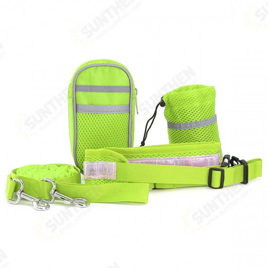 Polyester Elastic Pet Dog Leash Lead Strap Rope Waist Belt