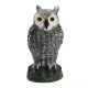 Realistic Bird Scarer Owl Decoy Repellent Pest Scarecrow Outdoor Garden Yard