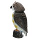 Plastic Realistic Owl Decoy 360° Rotating Head Birds Pest Repellent Control Scare Crow Garden Yard Realistic Bird Decoration Hunting Decoy