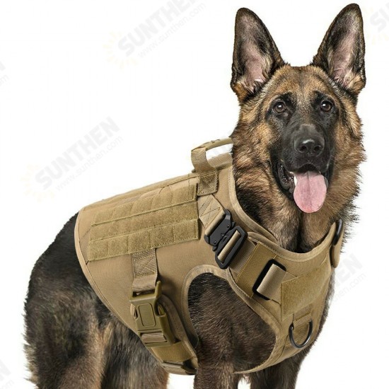 No Pull Harness For Large Dogs Military Tactical Dog Harness Vest German Shepherd Doberman Labrador Service Dog Training Product