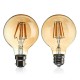 B22/E27 Dimmable G80 LED 6W Vintage Globe Cage Edison Filament Light Bulb Lamp AC220V