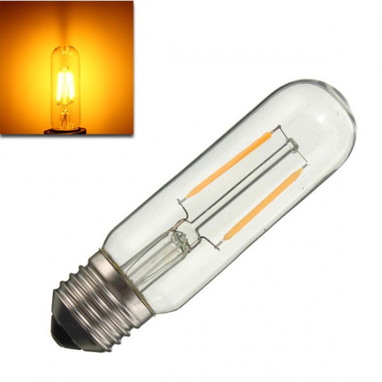 Dimmable T10 E27 2W COB Pure White Warm White 200Lumens Retro Edison Light Bulb AC110V AC220V