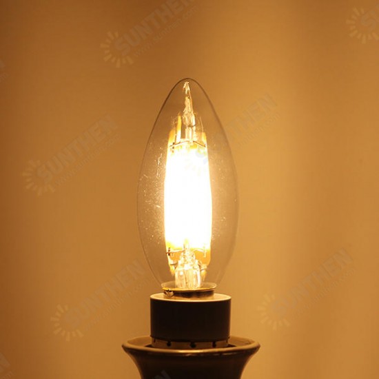 E12 E14 C35 5W 540LM Warm White Pure White LED Candle Light Bulb No Flicker AC110V AC220V