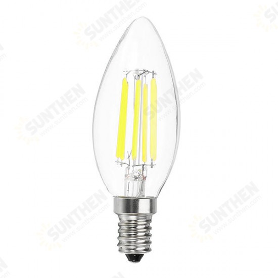 E12 E14 C35 5W 540LM Warm White Pure White LED Candle Light Bulb No Flicker AC110V AC220V