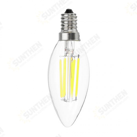 E12 E14 C35 5W 540LM Warm White Pure White LED Candle Light Bulb No Flicker AC110V AC220V