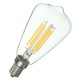 E14 6W LED Filament COB Retro Pure White Warm White Candle Light Lamp Bulb AC220V