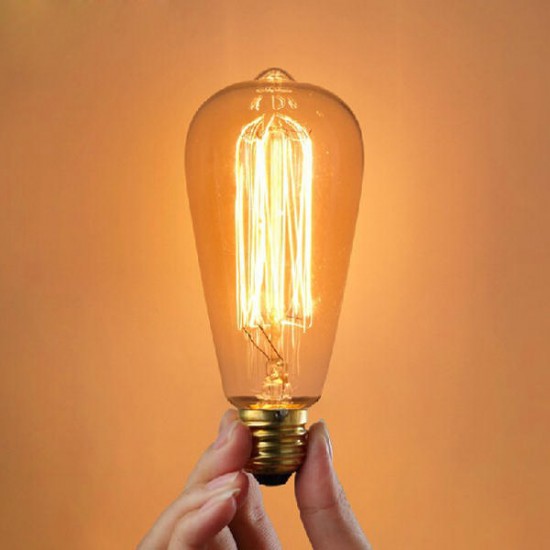 E27 25W Incandescent Bulb 220V ST64 Retro Edison Light Bulb