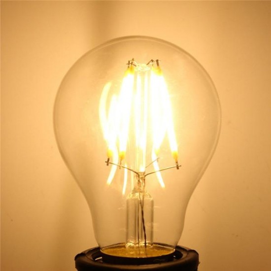 E27 6W White/Warm White COB LED Filament Retro Edison Bulbs 85-265V