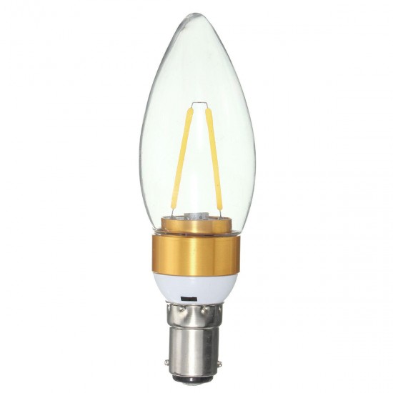 E27 E14 E12 B22 B15 2W Non-Dimmable Edison Filament Incandescent Candle Light Bulb Lamp 110V